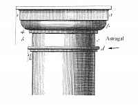 Астрагал является связующей деталью между телом и верхом колонны