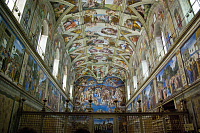 Сикстинская капелла, Ватикан. Роспись Микеланджело Буонарроти.