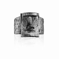 Серебряное матовое кольцо MUAI с чернением