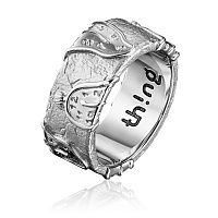 Дизайнерское серебряное кольцо DALI'S RING vol.2 WHITE